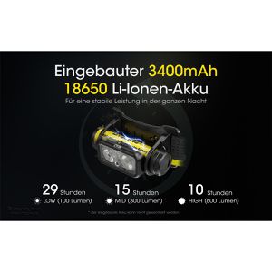 Produktbild für Stirnlampe Nitecore NU43 LED, wiederaufladbar