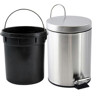 Produktbild für Mülleimer MSV 100108, silber matt