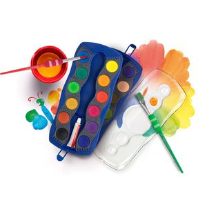 Produktbild für Farbkasten Faber-Castell Connector, blau