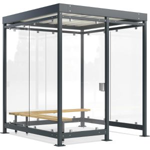 Produktbild für Personenunterstand WSM Professional Köln K2 c/b BS, anthrazit