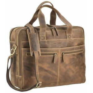 Produktbild für Aktentasche Greenburry Vintage 1572-25 braun, mit Laptopfach