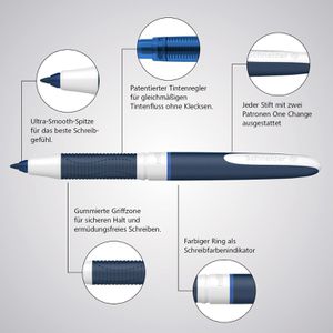 Produktbild für Tintenroller Schneider One Change 183703