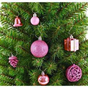 Produktbild für Weihnachtskugeln BRUBAKER 8000.04, rosa