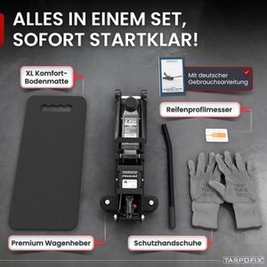 Produktbild für Rangierwagenheber Tarpofix WGH-25-SW, schwarz