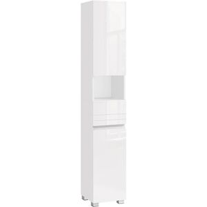 Badschrank Vasagle BBC560P31, mit 4 Füßen, weiß