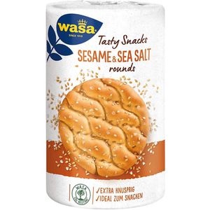 Knäckebrot Wasa Tasty Rounds Weizen, Sesame & Sea Salt