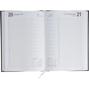 Häfft Organizer Day by Day 2024 1 Tag auf 1 Seite Hardcover schwarz A5 ab  17,99 €