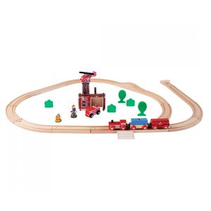 Produktbild für Spielzeugeisenbahn Eichhorn Bahn, Set Feuerwehr