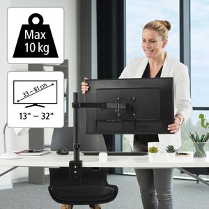 Produktbild für Monitorhalterung Hama 118490, VESA 75x75 &amp; 100x100 mm