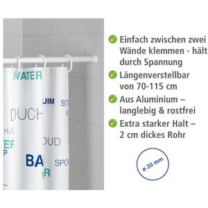 Produktbild für Duschvorhangstange Wenko Teleskop-Duschstange