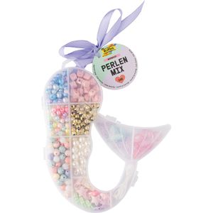 Perlen Folia 32021 Mermaid Mix, in Box, zur Schmuckherstellung