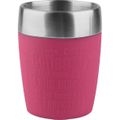 Isolierbecher Emsa Travel Cup 514517, 200 ml Edelstahl doppelwandig, himbeer