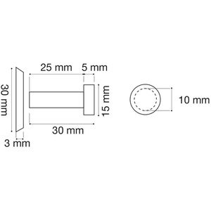 Produktbild für Kleiderhaken SO-TECH Talea, 126588, silber