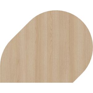 Anbautisch Hammerbacher LA81, eiche / silber