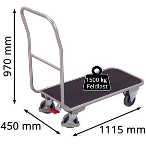 Produktbild für Transportwagen VARIOfit Magazinwagen ap-421.000, aus Aluminium