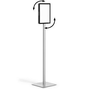 Produktbild für Infoständer Durable Basic aus Stahl, silber, A4