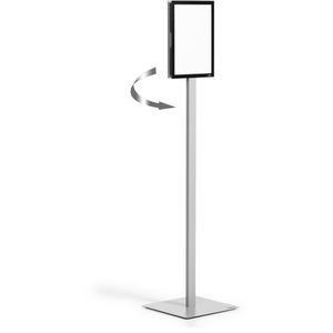 Infoständer Durable Basic, beidseitig, silber, A4