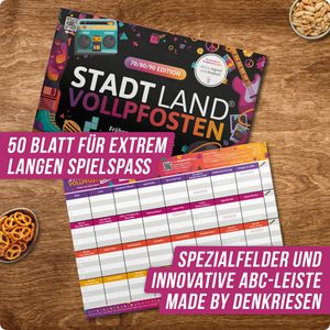 Produktbild für Spielblock Denkriesen Stadt Land Vollpfosten