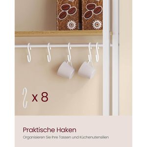 Produktbild für Küchenregal Vasagle KKS058K02, goldeiche