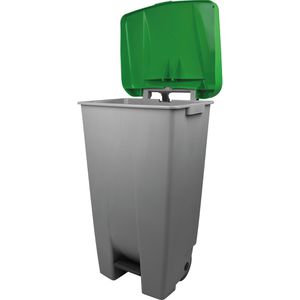 Produktbild für Mülleimer Helit H2405551 the step chief, grau/grün