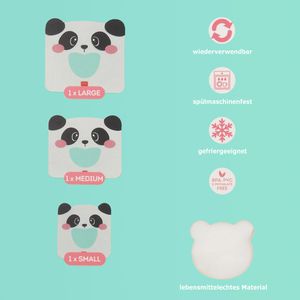 Produktbild für Druckverschlussbeutel Legami ZB0004, Panda, 210 x 230 mm