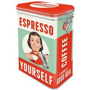 Kaffeedose Nostalgic-Art Espresso Yourself, aus Metall