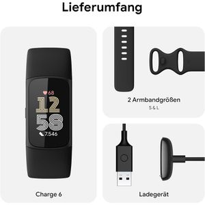 Produktbild für Fitness-Tracker Fitbit Charge 6 obsidian schwarz