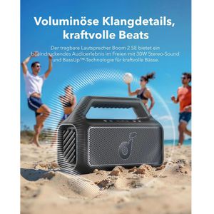 Produktbild für Bluetooth-Lautsprecher Soundcore Boom 2 SE, schwarz