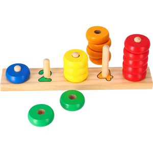 Produktbild für Motorikspielzeug Goki Lerne Zählen mit Ringen