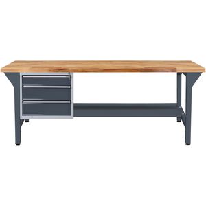 ADB Werkbank 150 Oder 200 Cm – Massive Buchenplat Produktbild-Vorschau 3