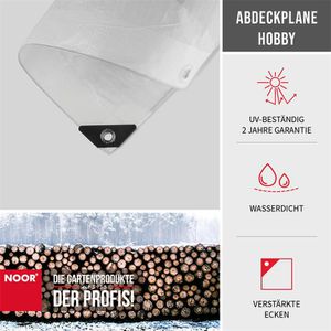Produktbild für Abdeckplane NOOR Hobby, weiß