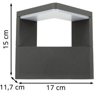 Produktbild für Wandleuchte Heitronic Bonita, aus Aluminium, für außen (IP54)