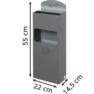 Produktbild für Aschenbecher VAR WH51, 14961, silber, für Outdoor