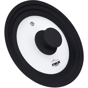 Topfdeckel STONELINE 22537 mit Silikonring, Universaldeckel