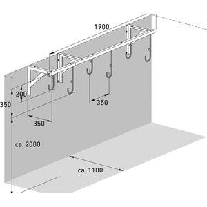 Produktbild für Fahrradständer WSM 3876, Wandmontage