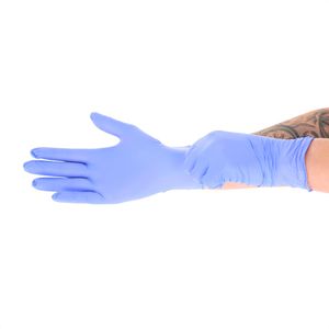 Produktbild für Einmalhandschuhe bingold Nitril 35, violettblau, 100 Stück