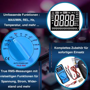 Produktbild für Multimeter PeakTech P 2030, digital, True RMS