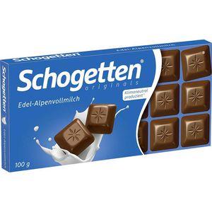 Tafelschokolade Schogetten Edel-Alpenvollmilch