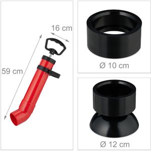 Produktbild für Abflusspumpe Relaxdays Rohrreinigungspumpe