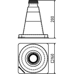 Produktbild für Leitkegel Schake 3L200, Höhe 20cm