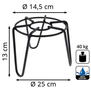 Produktbild für Blumenständer Wagner-System GH 0515, schwarz