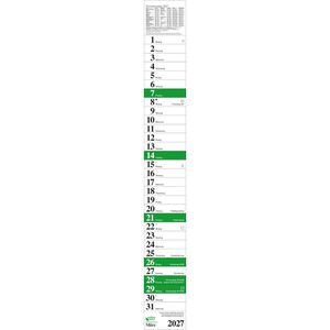 Produktbild für Streifenkalender Korsch 258227, Praktika Grün Recycling XXL