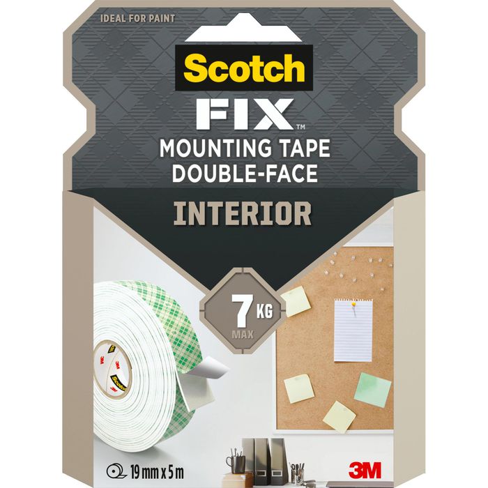 Scotch Montageband Fix Interior, 5kg/m, doppelseitig klebend, 5m x 19mm –  Böttcher AG