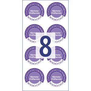 Produktbild für Prüfplaketten Zweckform 6990, nächster Prüftermin