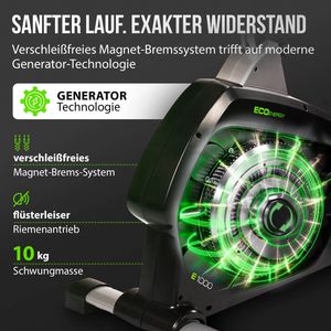 Produktbild für Ergometer Christopeit ECO 1000 10kg Schwungmasse, Upright-Bike