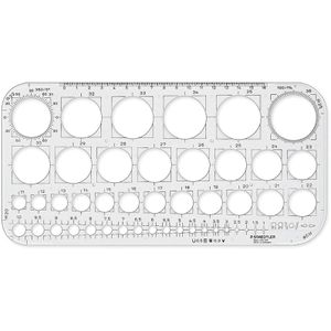 Schablone Staedtler Mars 576 01 F, Kreisschablone