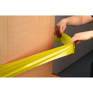 Produktbild für Dehnband dm-folien PE-Stretch gelb-opak, 1200 x 100mm
