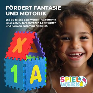 Produktbild für Bodenschutzmatte Spielwerk Puzzlematte, bunt