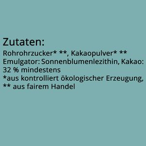 Produktbild für Kakao GEPA Feine Trinkschokolade, Pulver, BIO