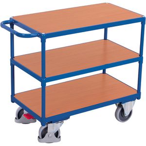 Produktbild für Tischwagen VARIOfit sw-600.512, aus Metall &amp; Holz